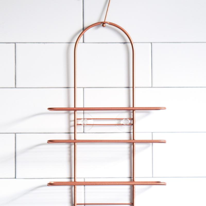 Металлический органайзер для душа Metaltex Reflex Copper