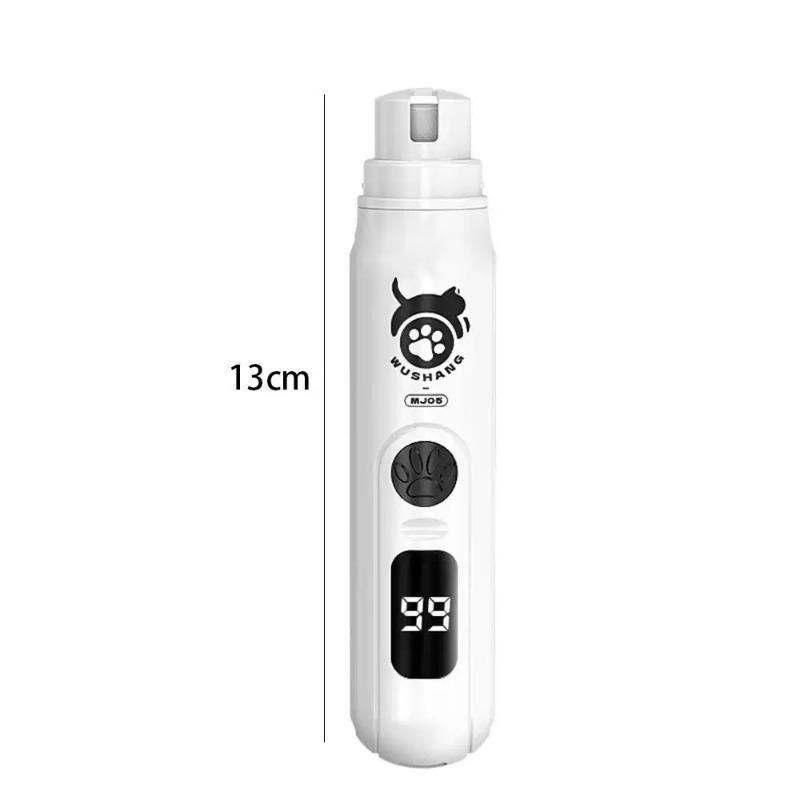 USB-аккумуляторная машинка для стрижки когтей домашних животных со светодиодной подсветкой и трехскоростной регулировкой для собак и кошек