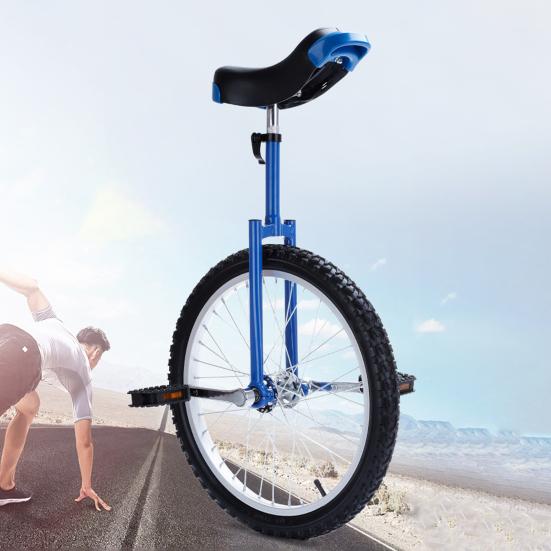 1 Комплект Одноколесный велосипед с 16/18/20/24-дюймовым колесом Стальной обод Регулируемая высота Одноколесный велосипед Взрослые Начинающий Упражнения Тренировка баланса