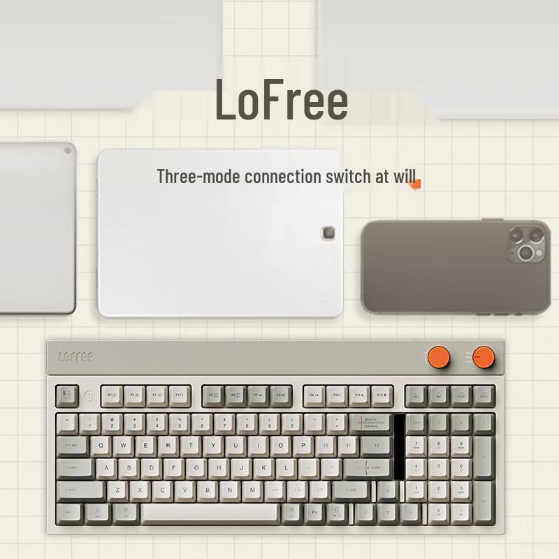 Механическая клавиатура LOFREE OE918 с 98 клавишами, с возможностью горячей замены