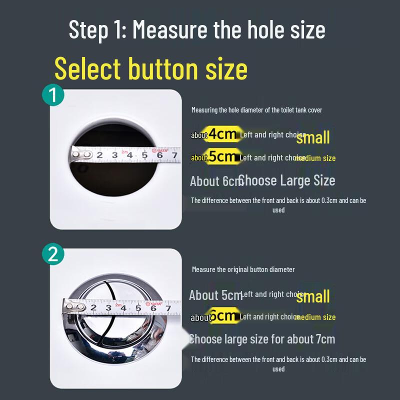 Universal Toilet Tank Flush Button