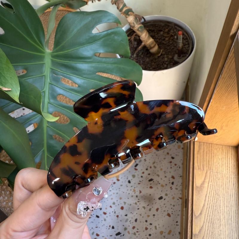 Acetate Hair Claw Clip 10.5cm Minimalist Geometric Pattern Updo Holder Sweet Cool Style Hair Grip Accessory for Women Unisex