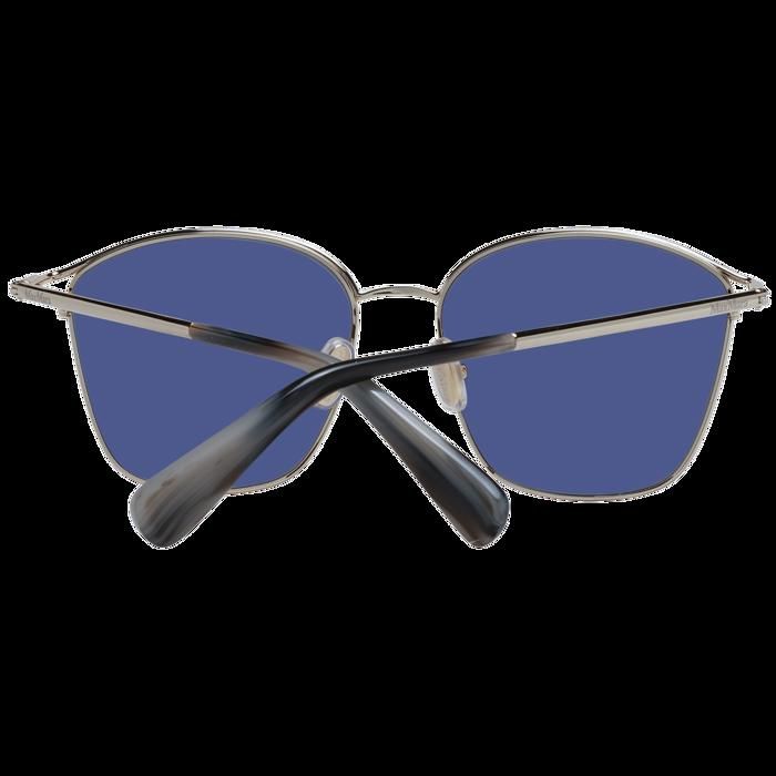 Lunettes de soleil - Max Mara - MM0043 - Argent et noir - Verres bleus - Protection 100% UVA/UVB