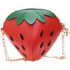 Strawberry Pu Themed Leather Girls Purse Antitheft Shoulder Bag Toddler Gift