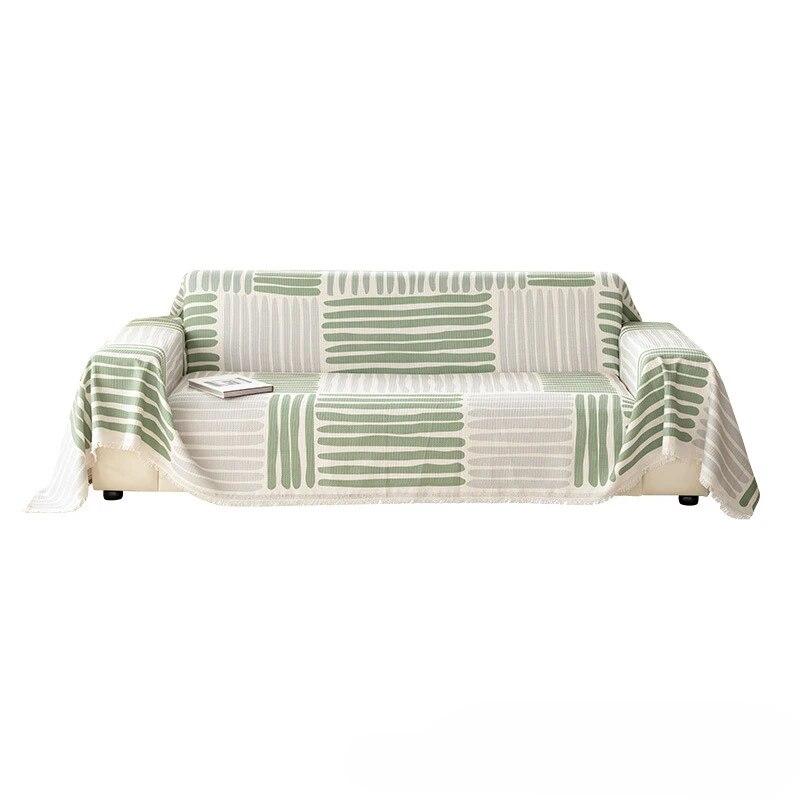 Цельный чехол для дивана, тканевое полотенце, скандинавское покрывало для дивана, одеяло, все включено, всесезонное, универсальное.