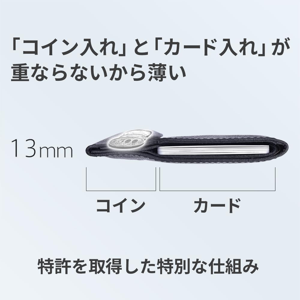 Тонкий кошелек Giacomo Valentini Модель бумажника Сделано в Японии Шоколадный [Абрасас] Мужской