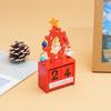 Christmas Wooden Desktop Calendar Santa Snowman Reindeer Tree Perpetual Calendar Wood Display