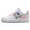 Nike Air Force 1 Нескользящая Амортизация Устойчивая к истиранию Дышащие Низкие Скейтбордические Туфли Женские HF9992-100(Команда181-)