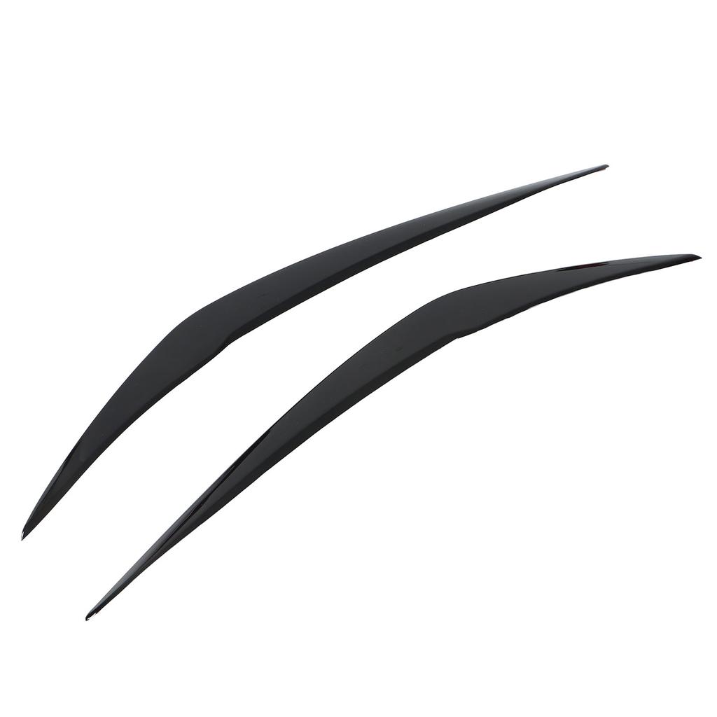 2 Pcs Headlight Eyebrow Glossy Black Trim Left Right Eyelid Trim for 1 Series F20 F21 Facelift