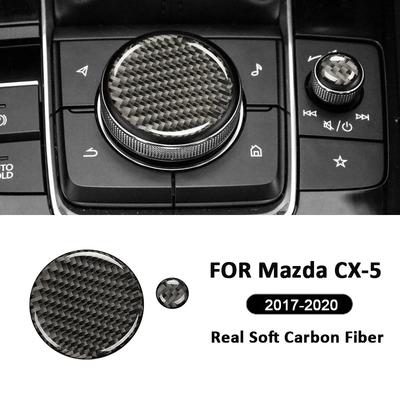 Для Mazda CX-5 2017- Накладки на ручку переключения передач и центральную консоль из углеродного волокна, точки, наклейки для декора интерьера, аксессуары