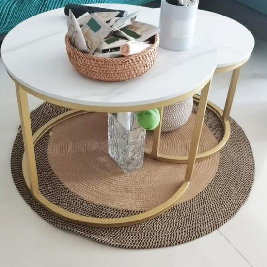 Хлопковый ковер ручной работы плетеный круглый коврик для царапания когтей кошки моющийся винтажный напольный коврик для спальни гостиной дивана прикроватного столика