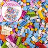 1000 штук Цветная коробкаНабор строительных блоков для творчества Наборы оптом Город Классические кубики Сборка Игрушки Образовательные игрушки для детей