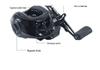 Classic Black Metal Baitcasting Reel with Magnetic Brake, Anti-backlash, Long Cast for Micro Lures and Black Bass.