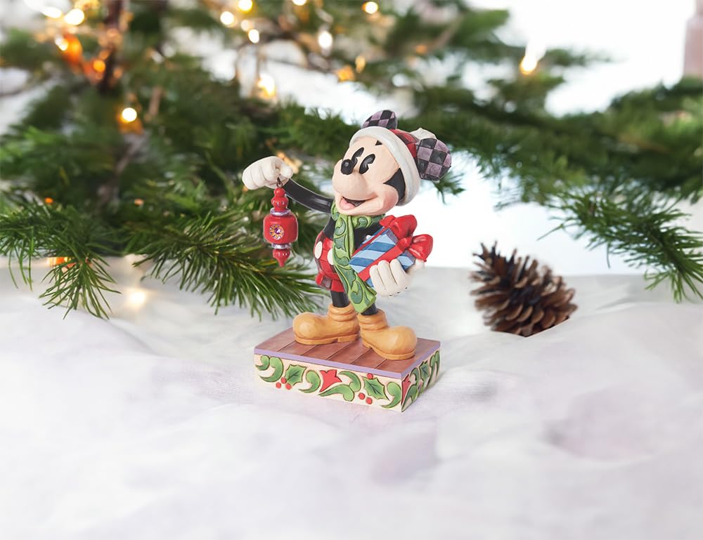Enesco Disney Traditions by Jim Shore Santa Mickey Mouse Limited Edition Figure Inch Multicolor 7.75
