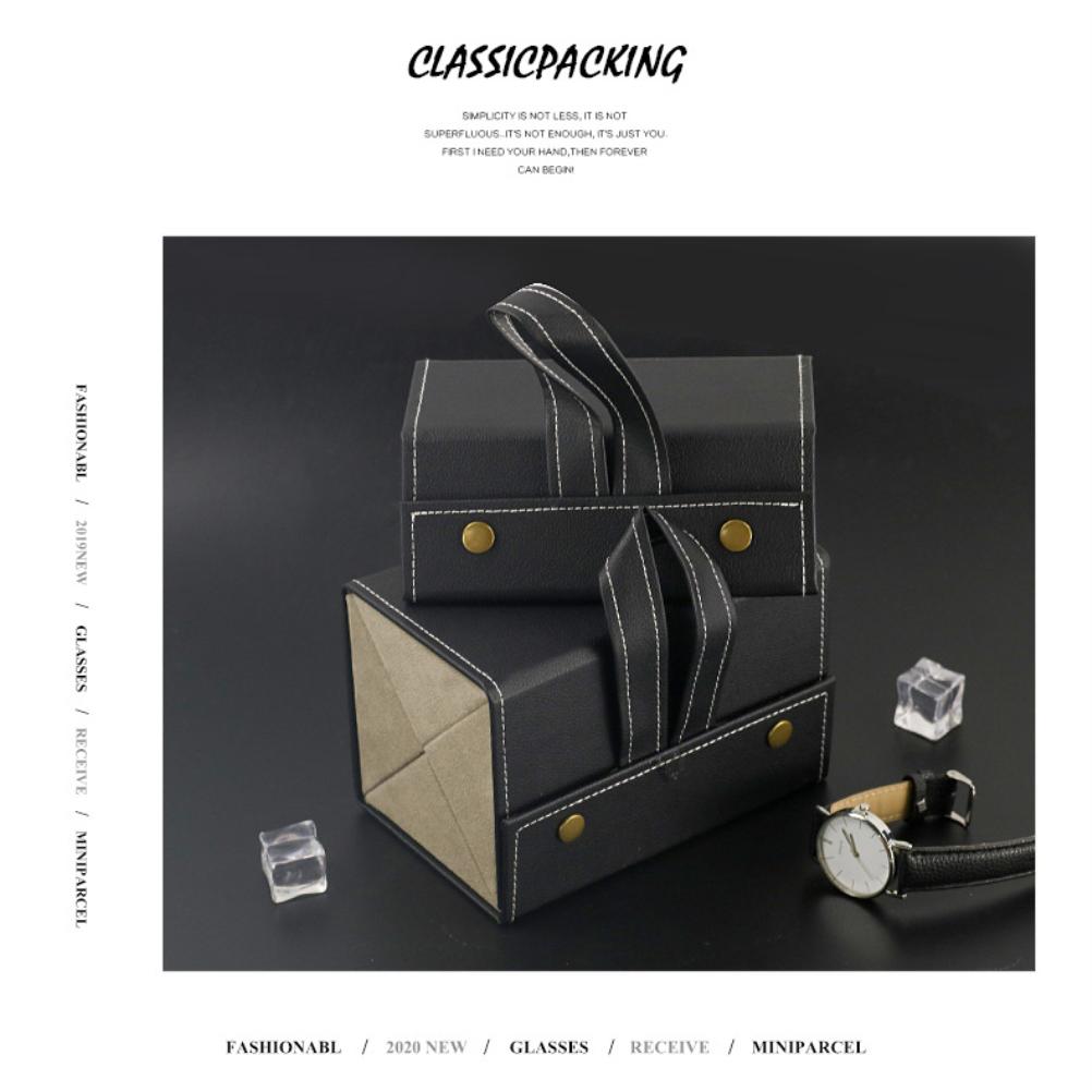 Органайзер для солнцезащитных очков с несколькими отделениями, складная коробка для хранения очков и ювелирных изделий, портативный чехол для очков из ПУ кожи для хранения