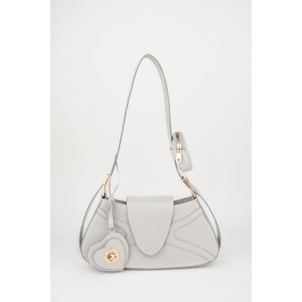 Женский бордовый кошелек-багет из искусственной кожи с застежкой на руку и сумка через плечо