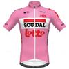 Комплект мужской велосипедной майки с коротким рукавом Lotto Soudal, Дышащая велоодежда, Костюм велосипедной команды, Летний дышащий комплект для велоспорта