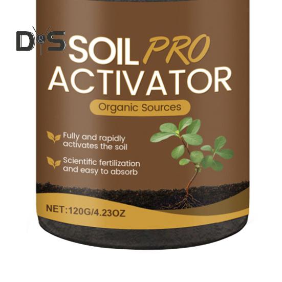 Порошковый активатор почвы Удобрение, богатое питательными веществами, стимулятор роста растений Порошок для активации почвы для почвенной смеси Рассада Компост Растения для помещений и улицы