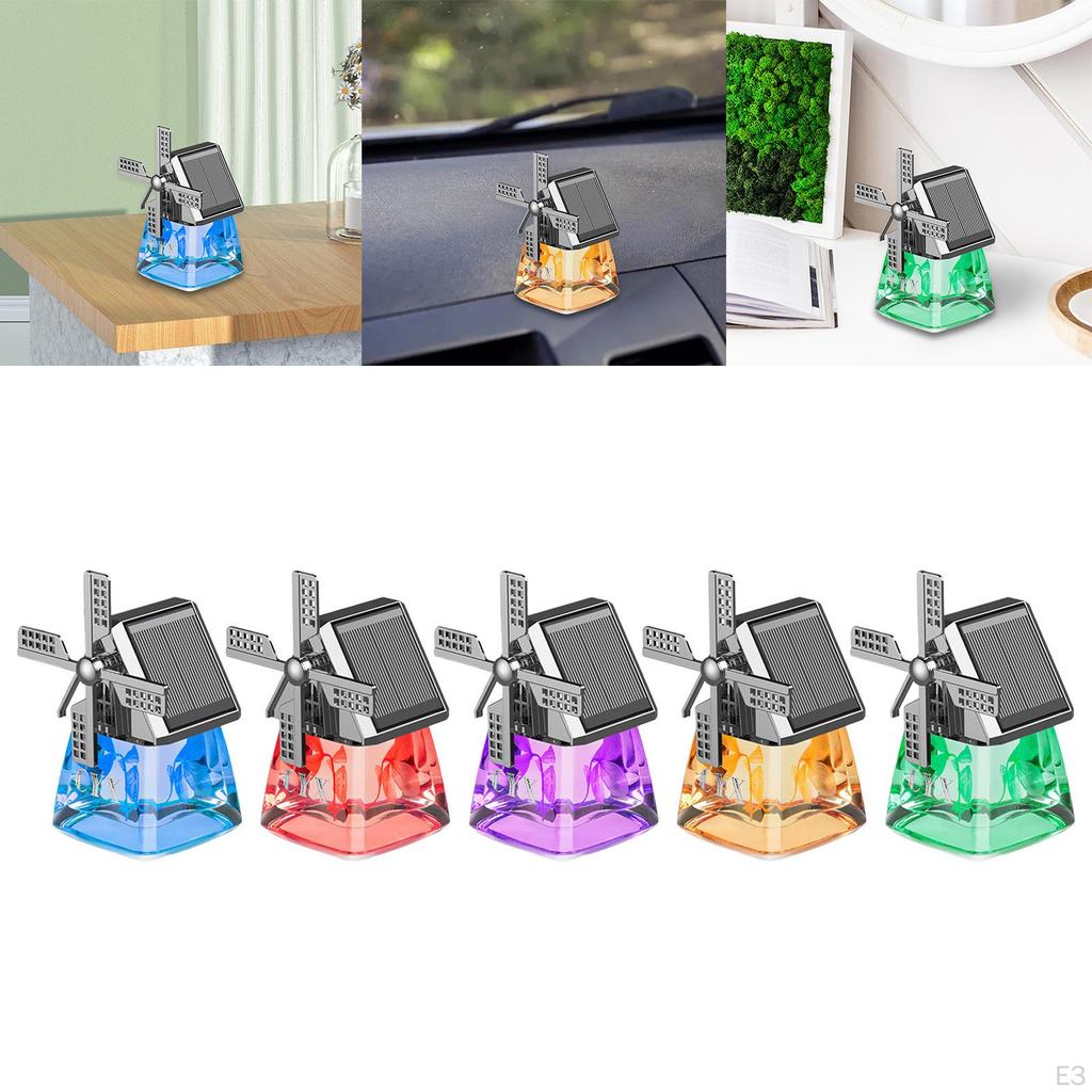 Автомобильный освежитель воздуха для дома с орнаментом ветряной мельницы, украшение приборной панели, гладкие поверхности, на солнечной энергии