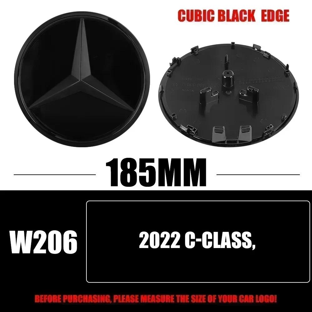 3D 185MM 205MM Front Grille Star Logo Emblem Badge Auto Accessories For Mercedes-Benz C/B/E Class W206 W253 W213 GLC GLE V Class SN9