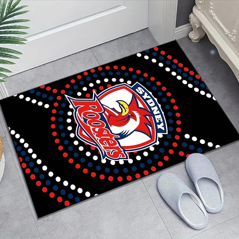 1pc Football Team Design Area Rug - Non-Slip, Soft & Cozy Floor Mat for Living Room, Bedroom, Office - Indoor/Outdoor Decorative Carpet
