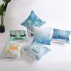 Wish Home Christmas Snowflake Digital Printing Peach Skin Car Pillow Cushion Pillow Case