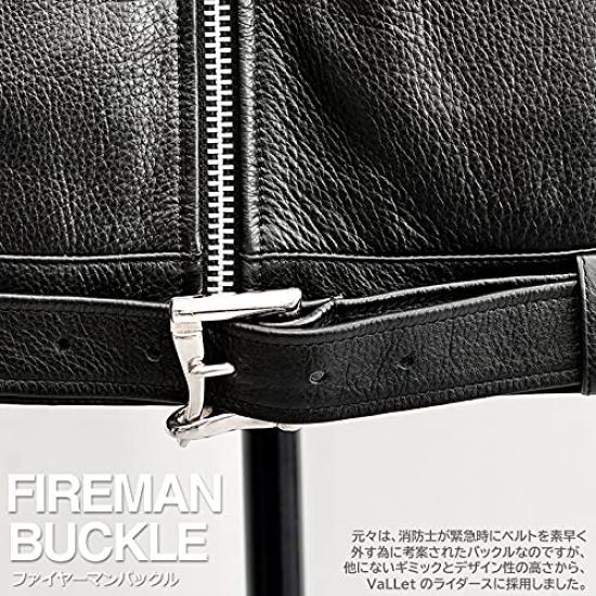 VALLET Куртка из натуральной кожи одинарная косуха VALLET01AN Размер S Черный [Liugoo Leathers] (Валетт) Мужской