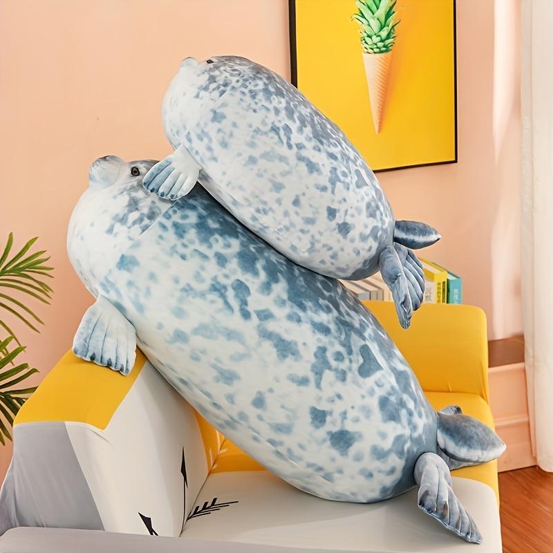 Мягкая и пушистая плюшевая игрушка-подушка с тюленем для собак — веселая и удобная игрушка-компаньон для домашних животных
