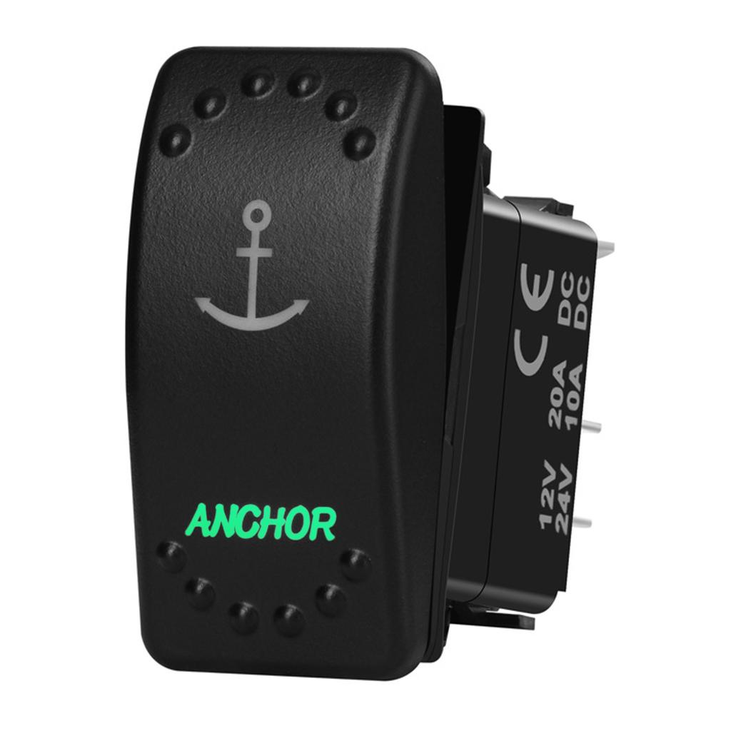 12V 20A Boat Car Rocker Switch ON OFF / ON OFF ON Toggle Switch Green Led Bar Anchor Flood Light for ARB CARLING NARVA 4x4 Truck Battery Switches5