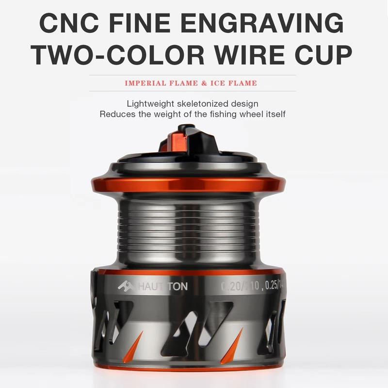 Катушка для спиннинговой рыбалки 1500S/3000S/4000L 5.2:1 Передаточное отношение 4+1BB Подшипники левый и правый взаимозаменяемые Система торможения на большие расстояния 27,1-31,8 фунтов