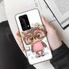 New Cute Owl Hearts Lover Christmas Phone Case For Huawei Mate 40 30 20 Pro 10 Pro Huawei P50 P40 P30 Lite P20 P10 Lite Cover