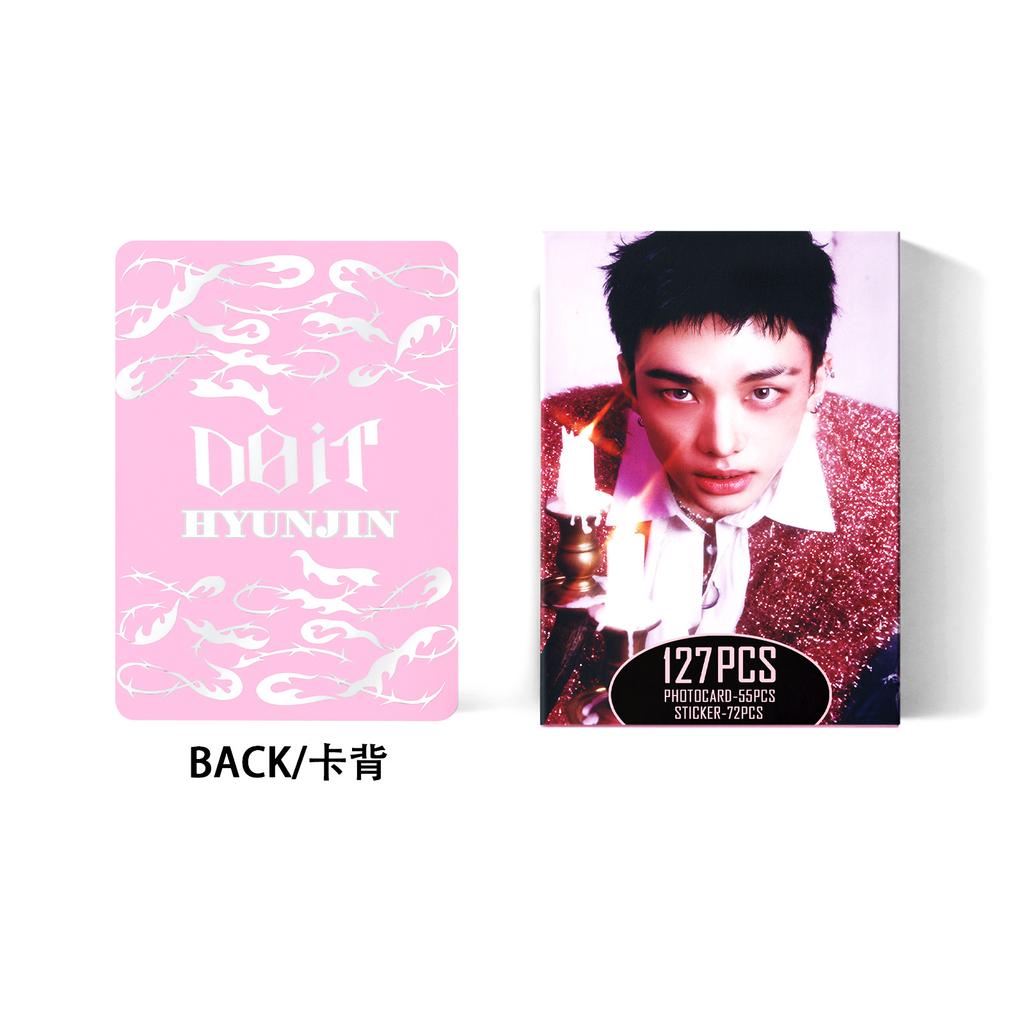 SKZ DO IT 55 Lomo Cards + 72 Stickers Set, Kpop Fan Merch High-Definition Print