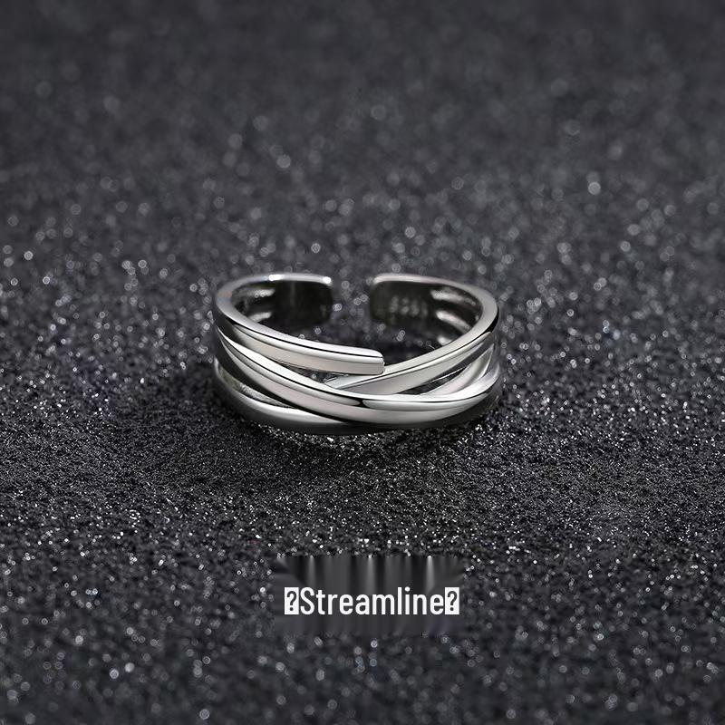 Men's Adjustable Retro Hip-Hop Index Finger Ring - Open, All-Match Single Trend Ring