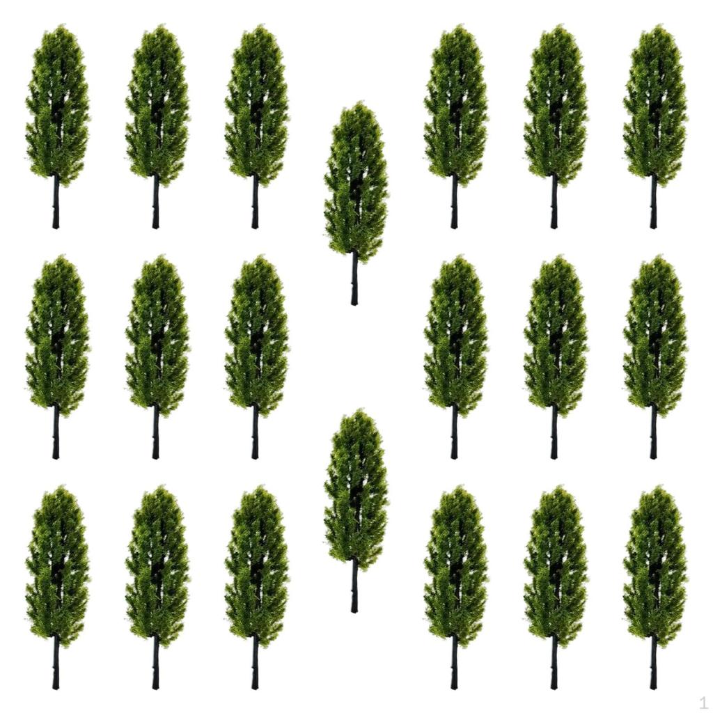 20 штук модель деревьев архитектура ролевые игры игрушка мини диорама HO масштаб для песка