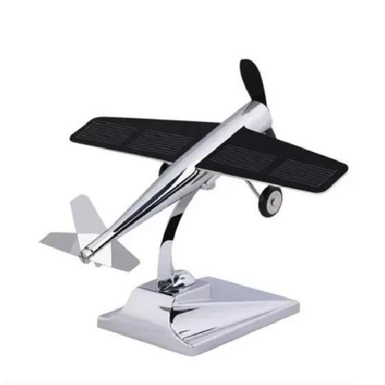 Wind-Solar Hybrid Plane Model - Dual-Power Experiment with Charging Battery & LED Lights (Science Class Project for Teens 6+)