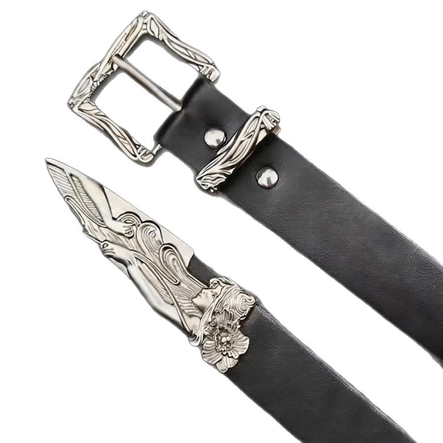 Набор кожаных ремней в стиле вестерн-ретро - Унисекс, Модный и Универсальный