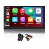 2Din Car Radio Carplay and Android Auto 7" Capacitive Touch Screen, Mirror Link, Reverse