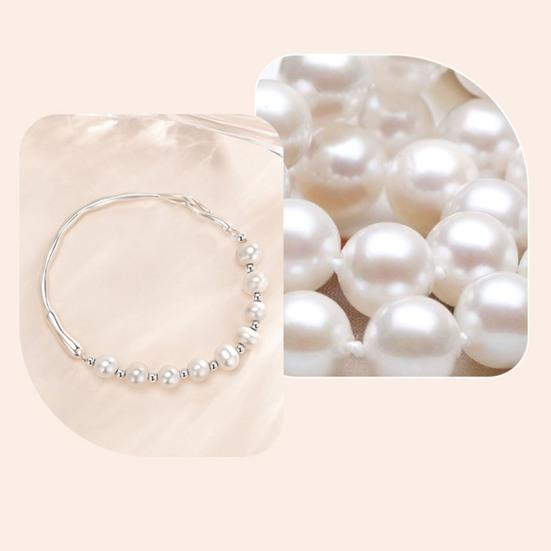 Женский браслет из искусственного жемчуга, гладкие бусины, полубраслет, полубраслет, звено, пэчворк, наручные украшения для выпускного вечера, ежедневные подарки