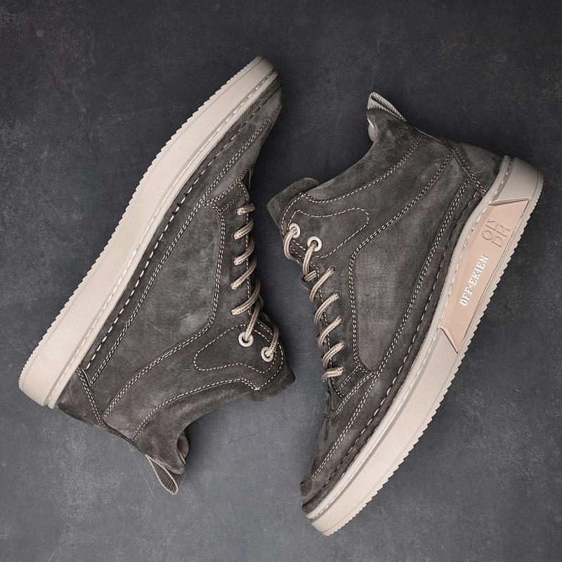 Мужская обувь из натуральной кожи в британском стиле, трендовая удобная повседневная обувь, мокасины, мужская обувь на плоской подошве