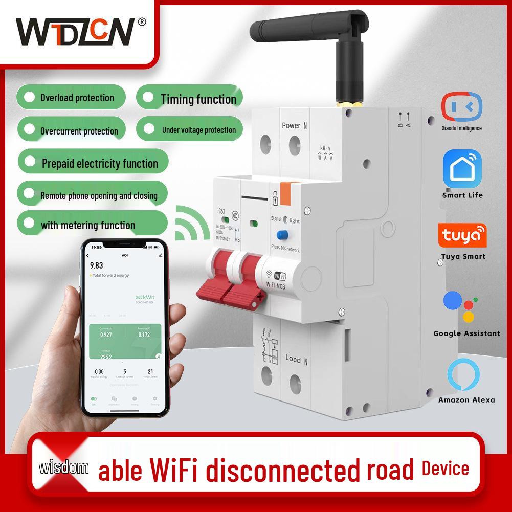 Wi-Fi Smart Circuit Breaker with Over/Under Voltage Protection and Timer