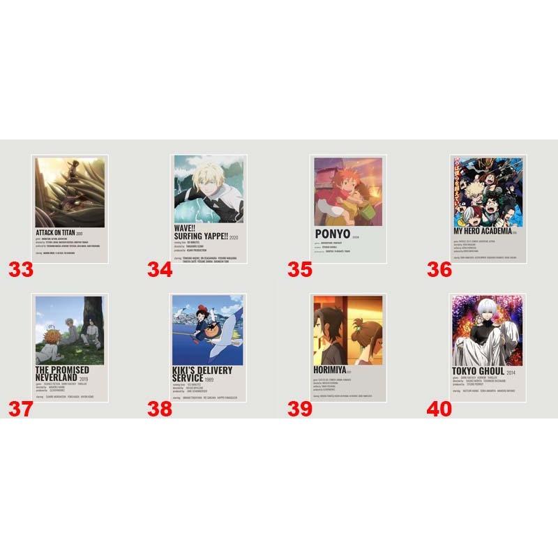 Убийца Демонов, белый бумажный плакат, классический японский аниме-сериал, художественная мультяшная живопись, наклейка для домашнего бара, художественная настенная декоративная фреска