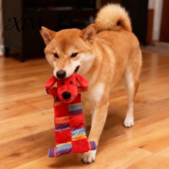 Anxiety Relief for Dogs Interactive Plush Dog Toy, Squeaky Chew Muscle Pet Chewing Toys Design, Stuffed Animal Toy Aggressive Chewers Durable