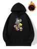 Women Plus Size Mickey Mouse Hoodies Oversize Hood Sweatshirt Street Big Size Pullover Fleece Thick Warm Hoodies and Sweatshirt