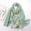 2024 Spring And Autumn Winter New Cotton And Hemp Long Thin Scarf Travel Versatile Sunscreen Warm Shawl For Women