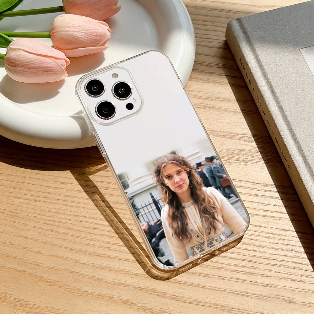 Чехол для телефона от люксового бренда Star Millie Bobby для iPhone 17 16 15 14 13 12 11 Mini Pro Max Plus Прозрачная крышка