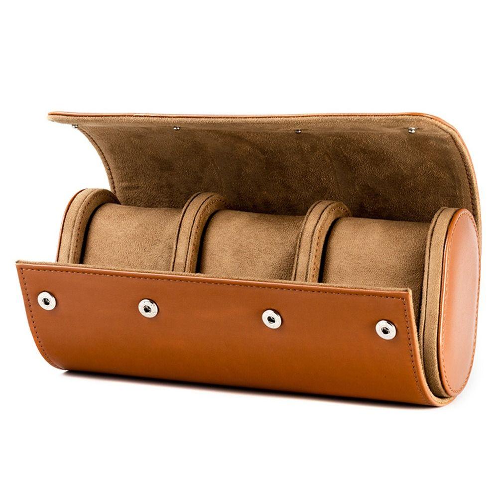 Кожаный Подарочный Пылезащитный Бокс для хранения часов на 1/2/3 слота Ролл для часов Витрина Сумка для часов