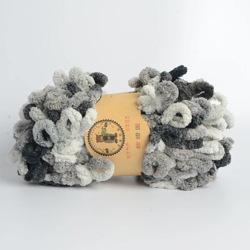 500 г/лот ручная вязка пряжа для пальцев крючком супер теплая пухлая круглая хлопковая плетеная веревка пухлая умная полиэстеровая игрушка носок