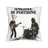 Decorative Pillowcases Angine De Poitrine Rock Band Merch Living Room Pillow Case Cover Zippered Multi Size
