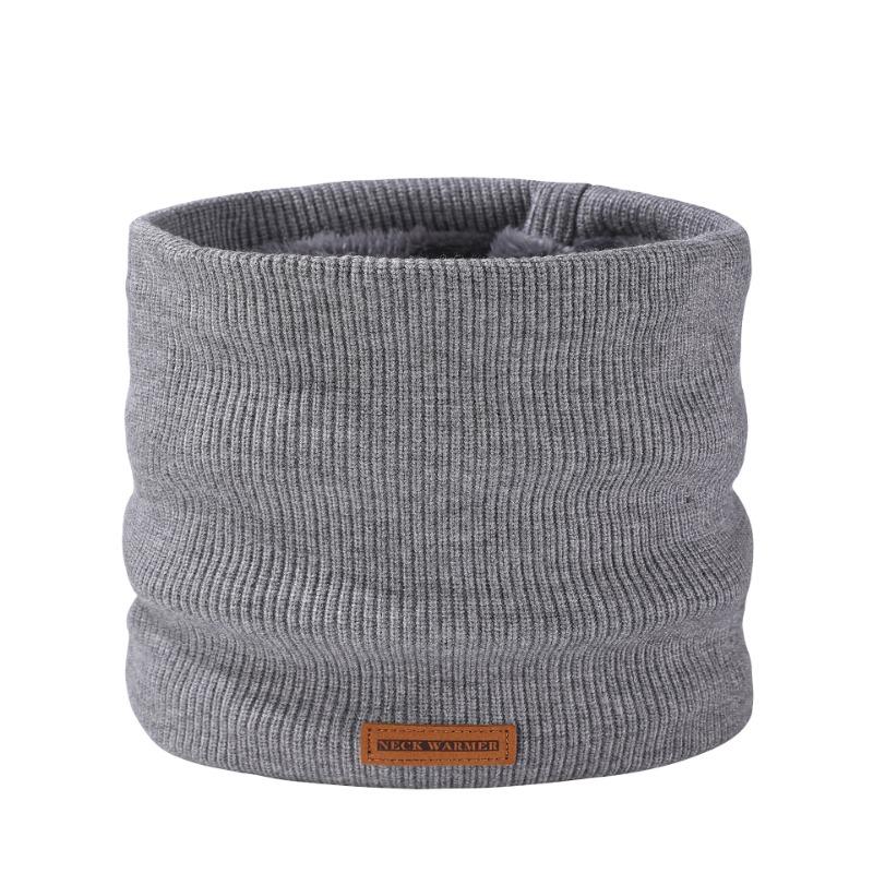 Thickened Knitted Scarf Women's Fashion Versatile Maillard Neck Cover Winter Velvet Thermal Mask Hot Sale