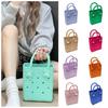DIY EVA Handbags with Hole Waterproof Rubber Tote Bag Shopping Bag Summer Beach Bag Boat